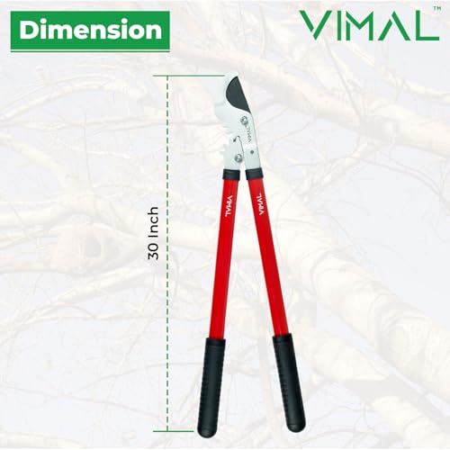 Vimal Professional Bypass Lopper With Lightweight Durable Handle Compound Action, Chops Thick Branches with Ease, Garden tools for home gardening - Tree prunning Tools - Image 3