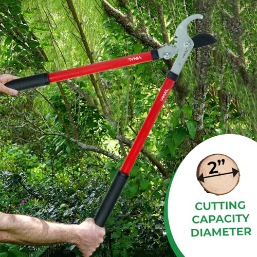 Vimal Professional Bypass Lopper With Lightweight Durable Handle Compound Action, Chops Thick Branches with Ease, Garden tools for home gardening - Tree prunning Tools - Image 5