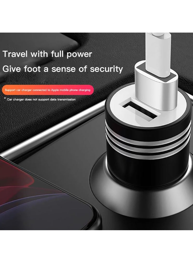 USB A male to USB type C Charger Adapter Cables (1 Pack，Black) - Image 4