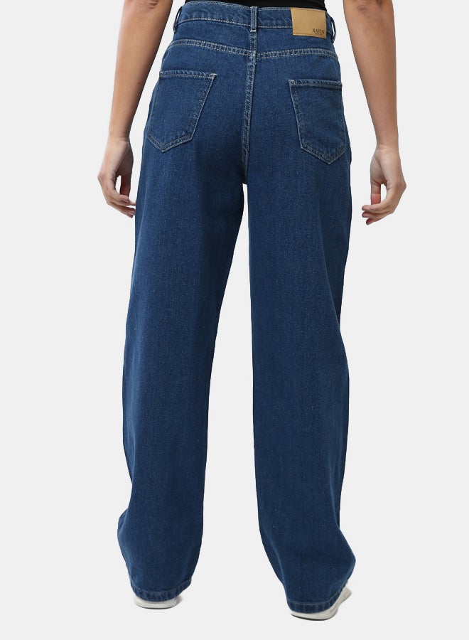 RAVIN Wide Leg Jeans with Decorative Belt  - Image 3