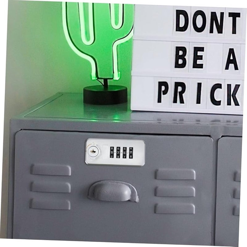 Digital Combination Lock Metal Drawer Lock for Cabinet Wardrobe Storage Box Black - Image 4