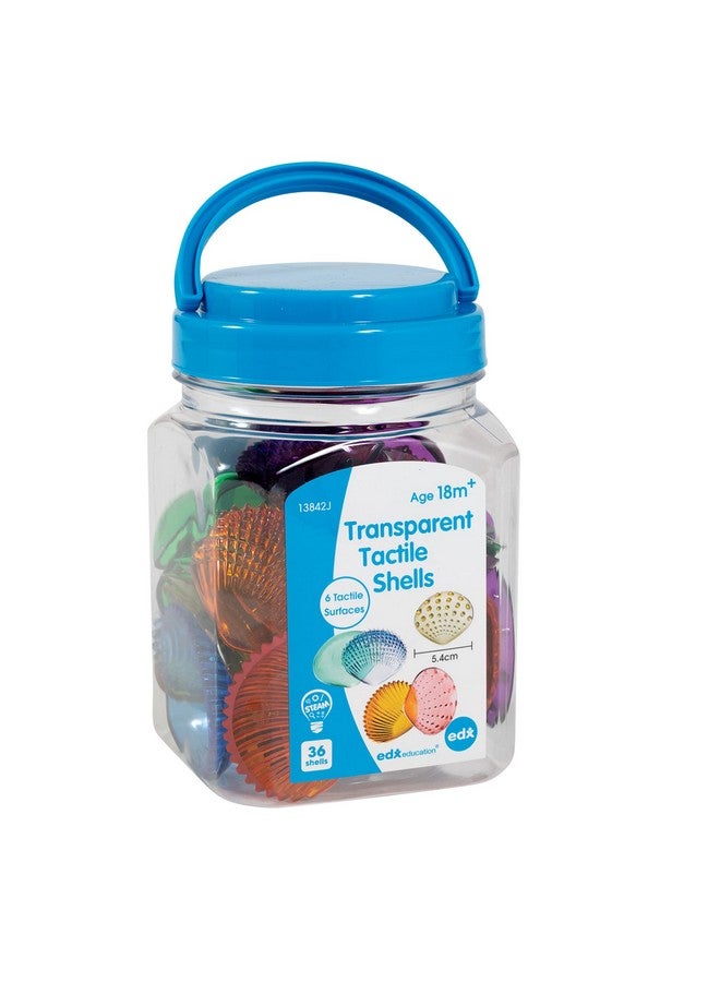 edxeducation Tactile Shells Translucent 6 Textures And Colors Ages 18M+ Explore Stem Concepts Via Light Panels And Sensory Bins Multicolor Set Of 36  - Image 4