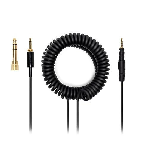 Voarmaks 4 Pole Long Steps Audio DJ Cable Cord Line Plug Compatible with Pioneer HDJ-X5 X7 S7 CUE1 Headphones Extended Coiled Spring Dj Wire - Image 1