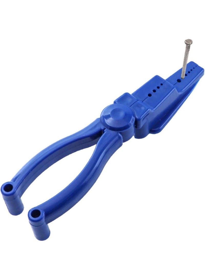 GGOOT Nailing Holder Hammering Safety Pliers Plastic Pliers Screws Hammering Tool ABS Finger Saver Protector Nail Pliers Holder Auxiliary Pliers for Workshop Nail Taps Removing - Image 1