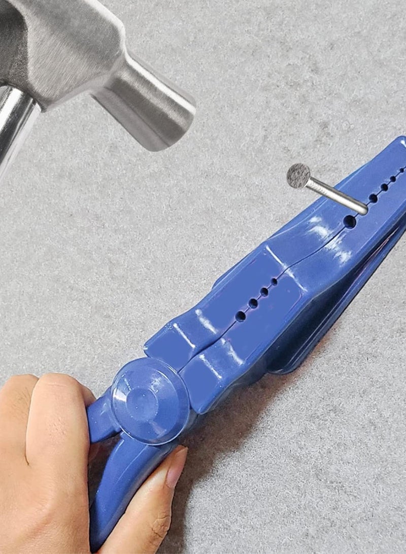 GGOOT Nailing Holder Hammering Safety Pliers Plastic Pliers Screws Hammering Tool ABS Finger Saver Protector Nail Pliers Holder Auxiliary Pliers for Workshop Nail Taps Removing - Image 2