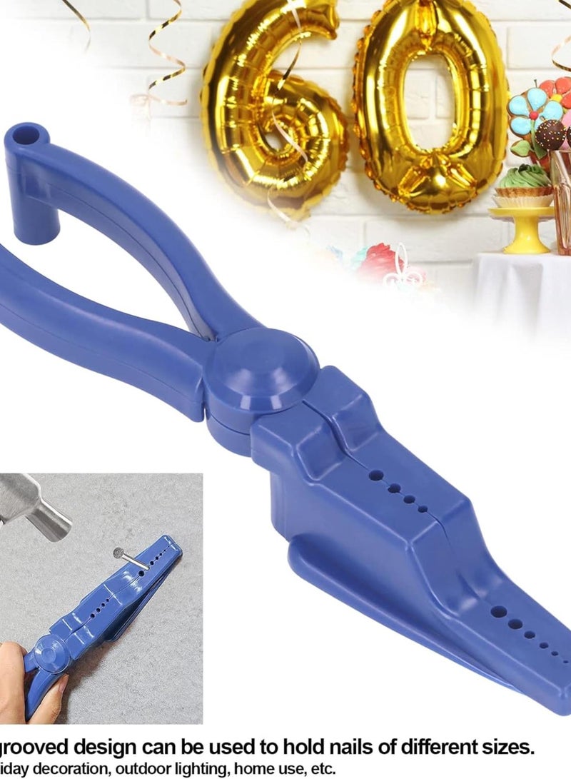 GGOOT Nailing Holder Hammering Safety Pliers Plastic Pliers Screws Hammering Tool ABS Finger Saver Protector Nail Pliers Holder Auxiliary Pliers for Workshop Nail Taps Removing - Image 5