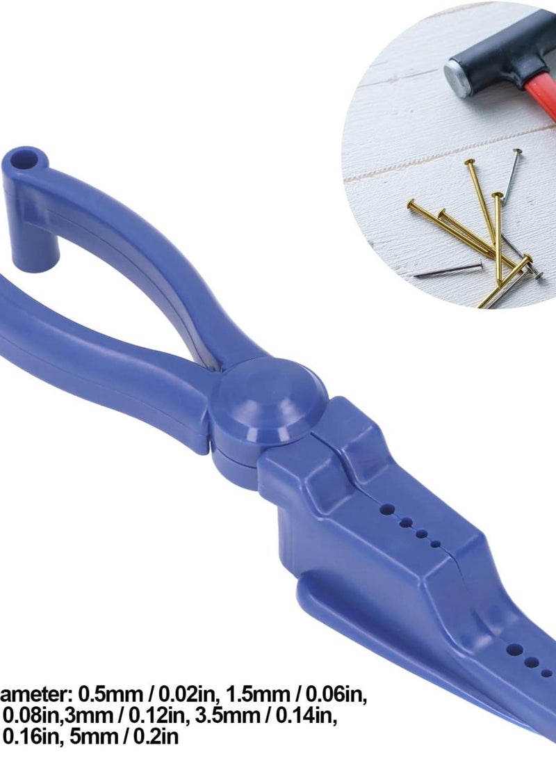 GGOOT Nailing Holder Hammering Safety Pliers Plastic Pliers Screws Hammering Tool ABS Finger Saver Protector Nail Pliers Holder Auxiliary Pliers for Workshop Nail Taps Removing - Image 4