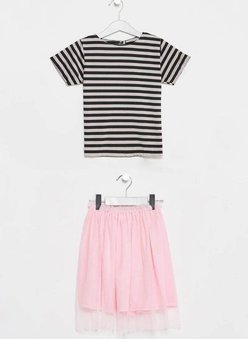 Little Ask Alice Tween Top + Skirt Set