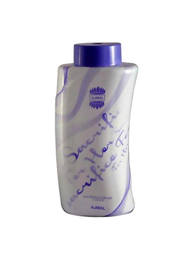 Ajmal Pretty Misk Mak Body Powder (75g), Pretty Musk Silk Body Powder (75g), and Sacrifice Powder for Her (100g) - Image 2