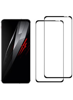 FARROBIZZ [2-Pack For Red Magic 6 Pro/Red Magic 6 Screen Protector, Tempered Glass [Full Adhesive][Full Coverage] [Bubble-Free] [Anti Scratch] HD Clear High Responsive for Red Magic 6 Pro 2021  - Image 1