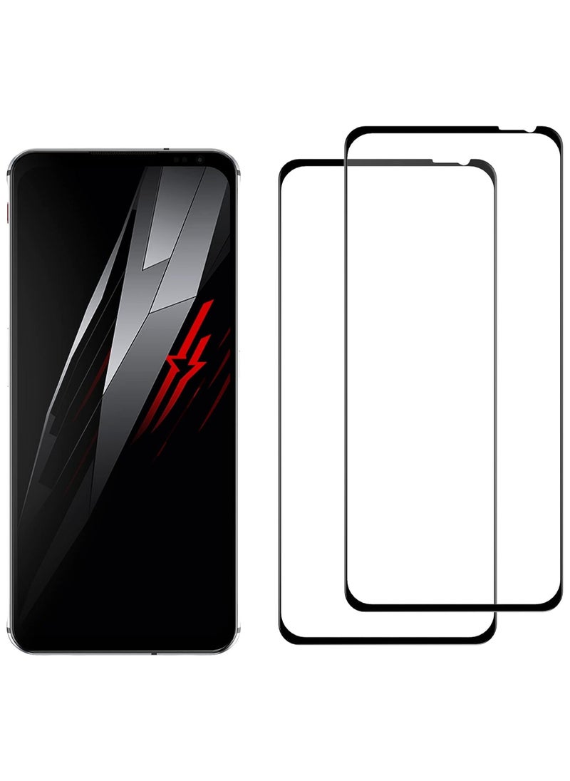 FARROBIZZ - [2-Pack For Red Magic 6 Pro/Red Magic 6 Screen Protector, Tempered Glass [Full Adhesive][Full Coverage] [Bubble-Free] [Anti Scratch] HD Clear High Responsive for Red Magic 6 Pro 2021 - Image 1