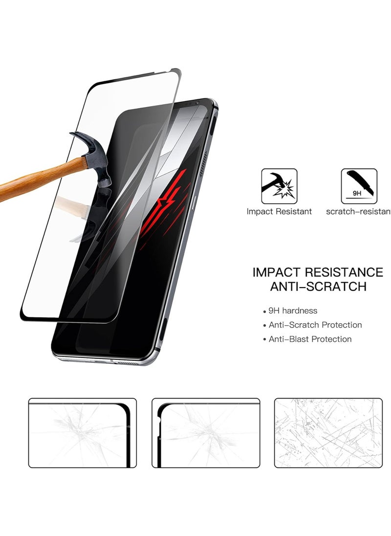 FARROBIZZ - [2-Pack For Red Magic 6 Pro/Red Magic 6 Screen Protector, Tempered Glass [Full Adhesive][Full Coverage] [Bubble-Free] [Anti Scratch] HD Clear High Responsive for Red Magic 6 Pro 2021 - Image 1