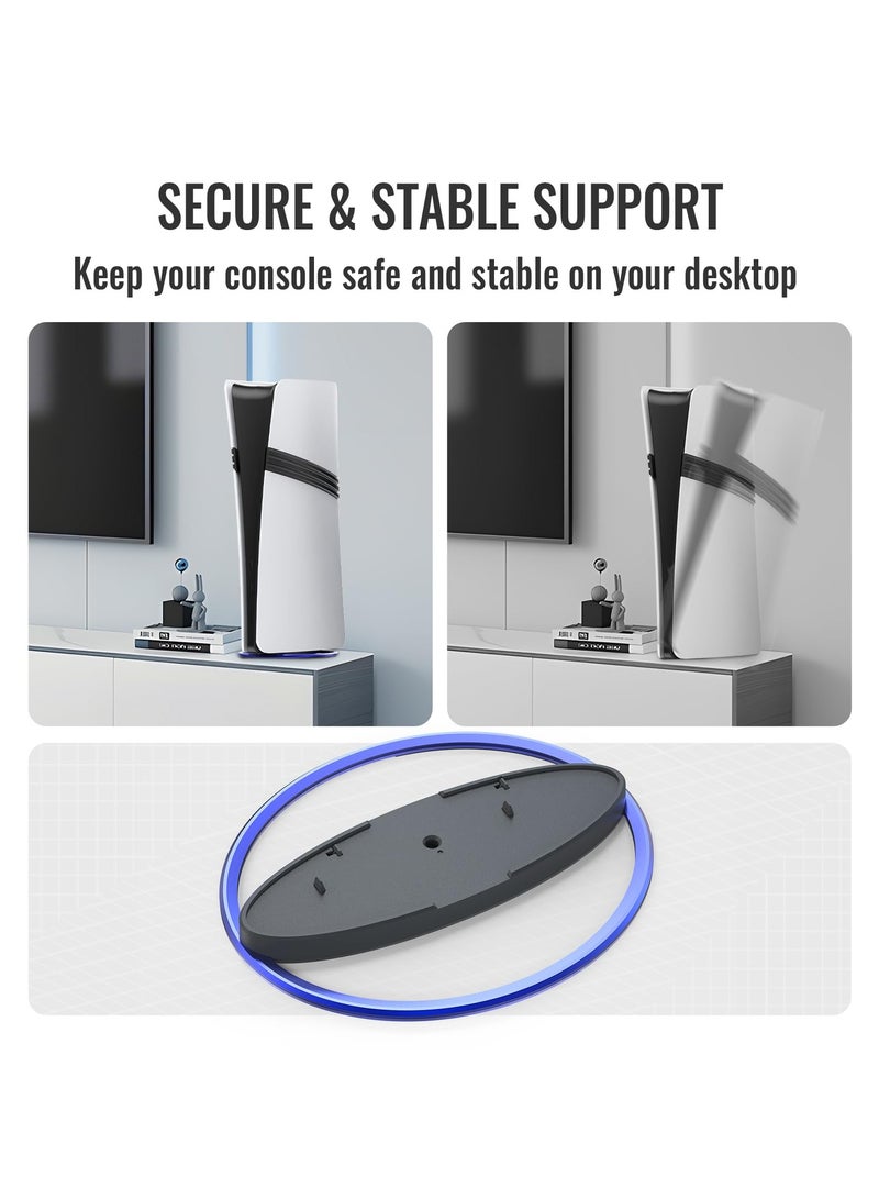 Game Console Docking Stand for PS5 Pro/Slim Game Console Upright Stand for PS5 Console All Series Universal (Blue)  - Image 3