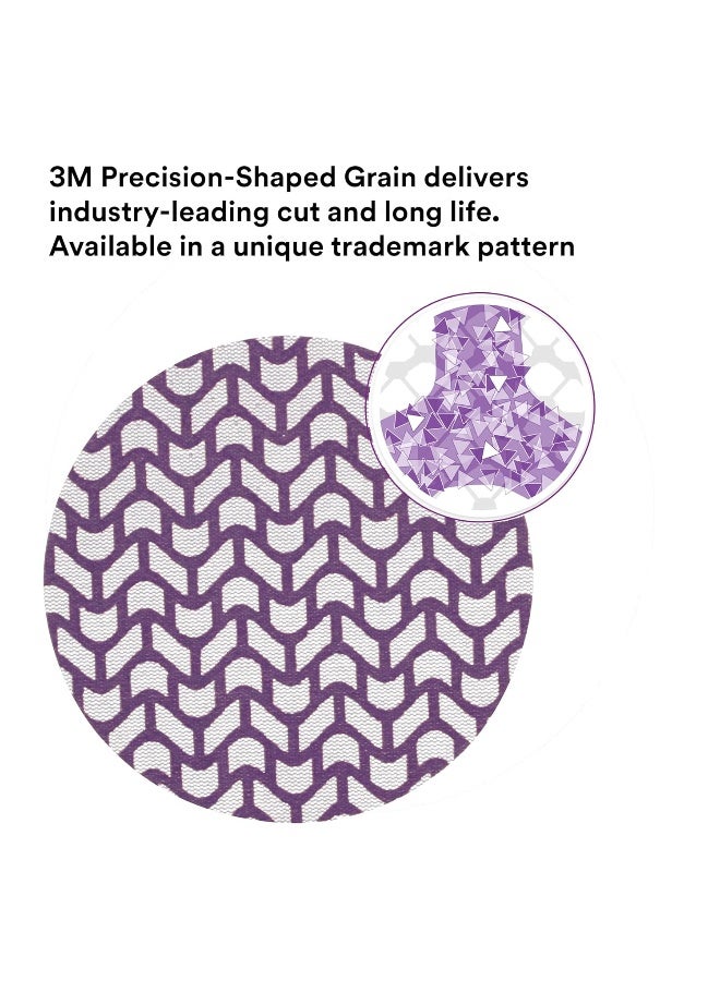 3M 3M Xtract Cubitron II Net Discs (710W): 5 in. width / 50-discs 220 grit - Image 3