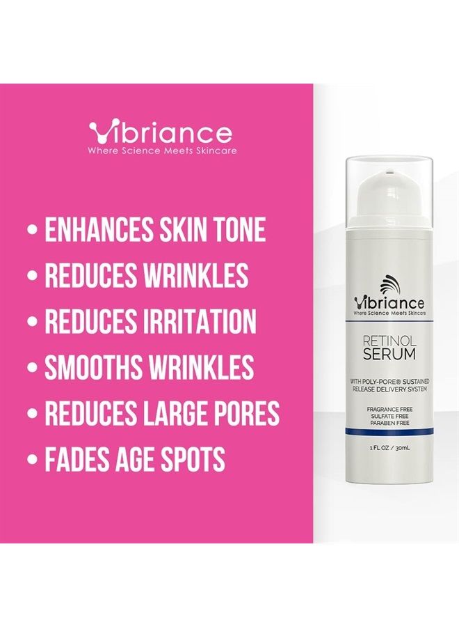 Vibriance Retinol Serum for Mature Skin, Reduces Appearance of Deep Wrinkles and Large Pores, Enhances Skin Tone, Improves Complexion | 1 fl oz (30 ml) - Image 2
