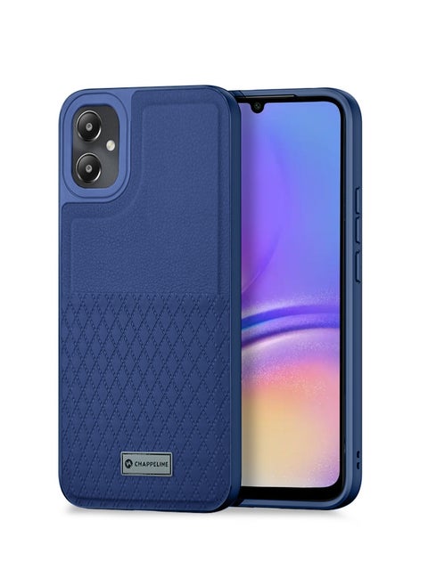 Silicone Pattern Card Holder Case Cover For Samsung Galaxy a05 Navy Blue