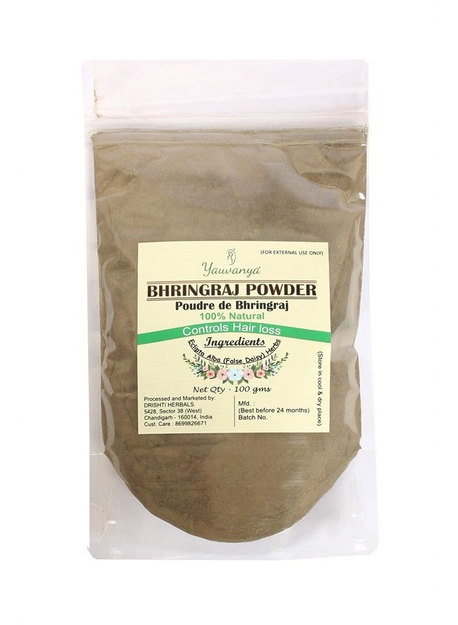 مسحوق بهرينغراج النقي (إكليبتا ألبا/الأقحوان الكاذب) للشعر - 100 جرام