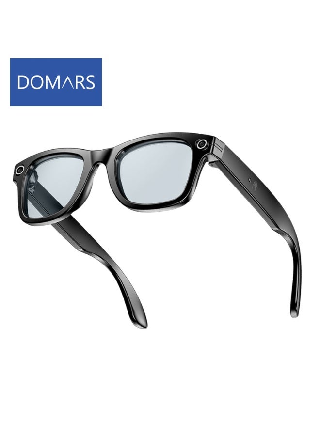 Domars New Smart Bluetooth Glasses with Athletic Outdoor Sports, Smart AI Translation Glasses with Headphones and Speaker, Voice Control, Translation into 164 languages, AI Chat, Music, AI Assistant, etc-Anti-blue Light - Image 1