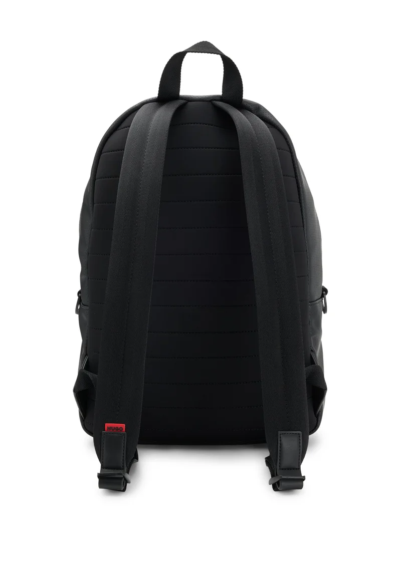 HUGO Backpack in perforated faux leather