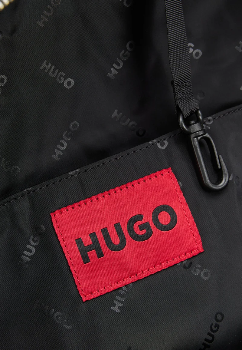 HUGO Backpack in perforated faux leather