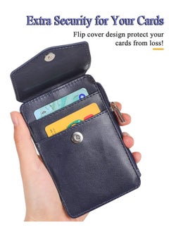 Badge Holder With Side Zip Pocket, Multiple Card Slots Leather Id Holder Wallet With Neck Lanyard For Office Staffs, Teachers/Students, Couriers, Workers, Blue - pzsku/ZFEDAFCB9CBE4C6AB145FZ/45/_/1731922305/a4abf4bd-f187-47d9-af76-3e21f8819ada