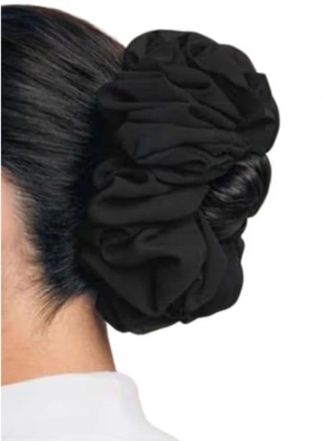 SPARSHIKA Geeta creation SPARSHIKA Premium Bridal Juda Gajra & Hair Accessories Combo Set for Women & Girls | Flower Juda, Satin Scrunchies, Hair Bow Clips & Rubber Bands | For Wedding, Party, Festive Look |11 Piece Collection - Image 4