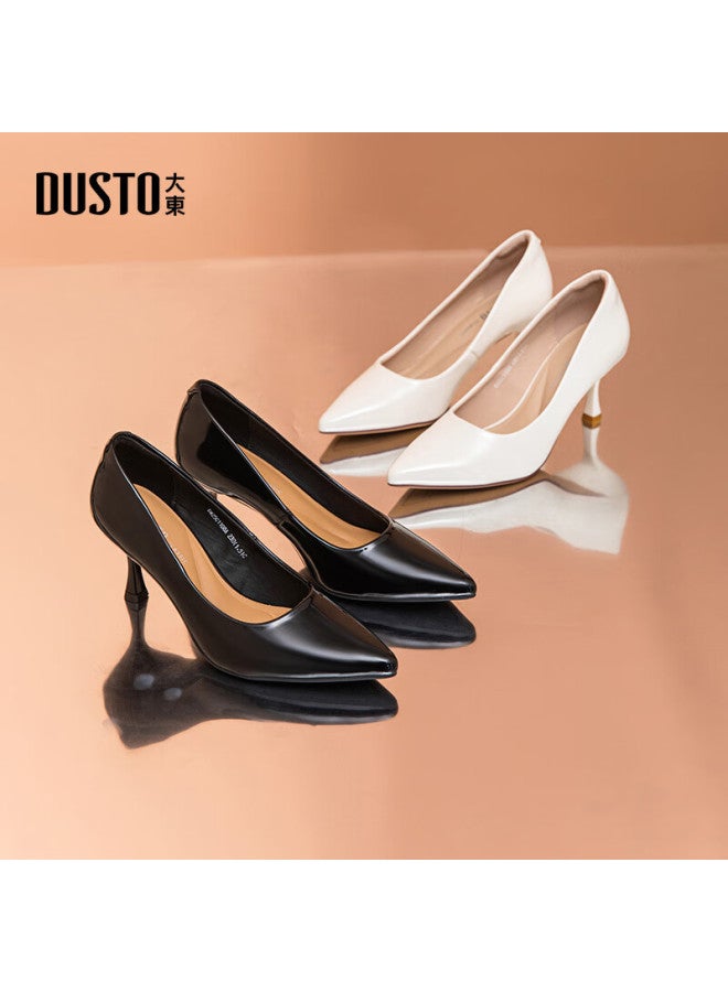 DUSTO Da Dong Women's High Heels Spring/summer New Pointed Toe Wine Glass Heel Single Shoes Commuting Style Versatile 1108 - Image 2