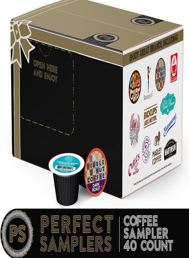 Crazy Cups Single Serve & K Cups Variety Pack, Including Unflavored Dark Roast & Medium Roast Pods, Pods Variety Pack for Keurig K Cups Machines, 40 Count - Image 2