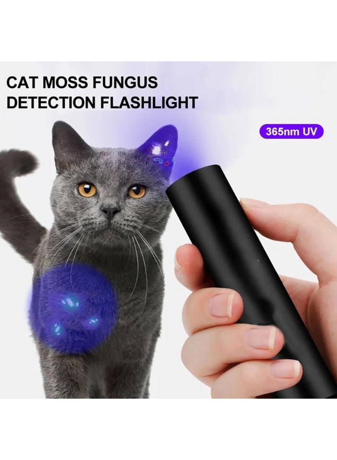 Rechargeable 365 nm Purple Light UV Flashlights, Portable Handheld Flashlights, Black Light for Pet Urine Detection, Fungus Detection, Cat Ringworm, UV Lamp, UV Flashlights  - Image 3