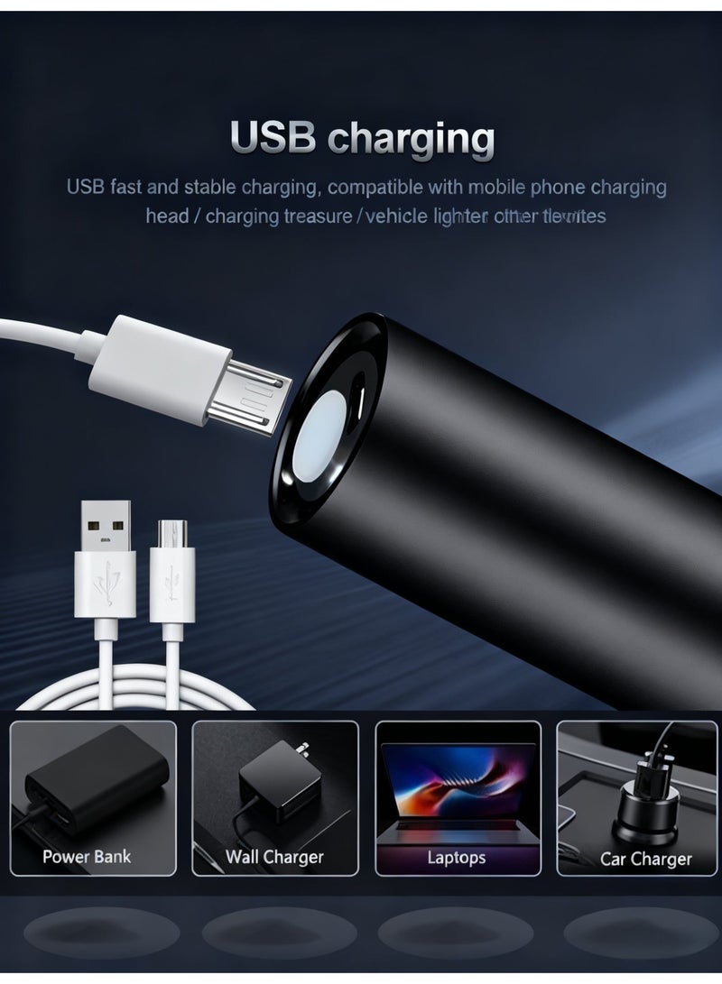 كرونايتي كشاف الأشعة فوق البنفسجية (UV) LED قابل للشحن 365 نانومتر - كشاف يدوي صغير محمول للكشف عن بول الحيوانات الأليفة، الفطريات، سعفة القطط، والعقارب - كشاف عقارب وضوء أسود مثالي للاستخدام المنزلي والرحلات - كشاف اشعة فوق بنفسجية و كشاف العقارب - Image 3