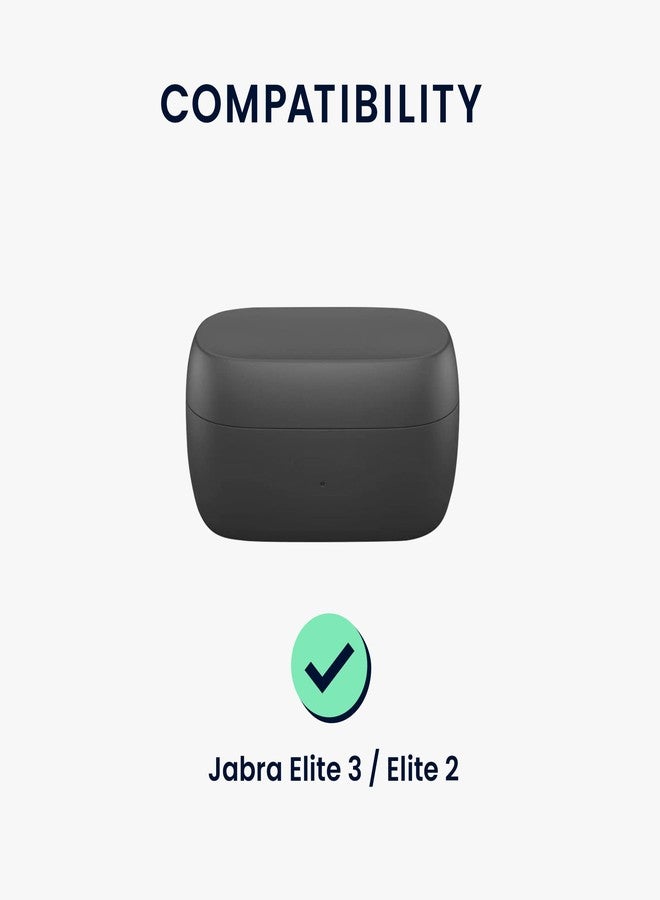 kwmobile حافظة kwmobile متوافقة مع Jabra Elite 3 / Elite 2 - غطاء سيليكون لحامل سماعات الأذن - أخضر داكن - Image 2