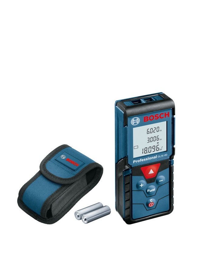 BOSCH GLM 40 Professional Digital Laser Measure Blue and Black 10.5 x 4.1 x 2.4 cm JE0 601 072 902  - Image 4