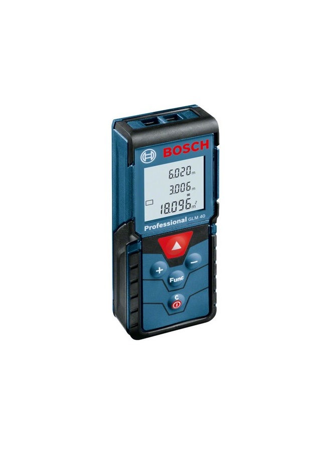 BOSCH GLM 40 Professional Digital Laser Measure Blue and Black 10.5 x 4.1 x 2.4 cm JE0 601 072 902  - Image 1