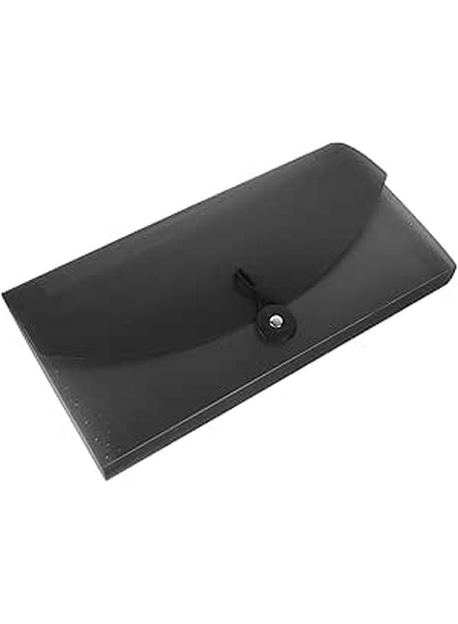 Black Expandable Accordion File Folder Organizer For Office Document Receipt And Tax Bill Storage - Image 1