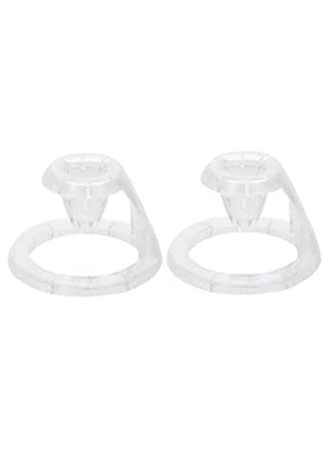 2Pcs Clear Plastic 3D Printing Pen Holder Shockproof Desk Storage Rack Organizer - Image 1