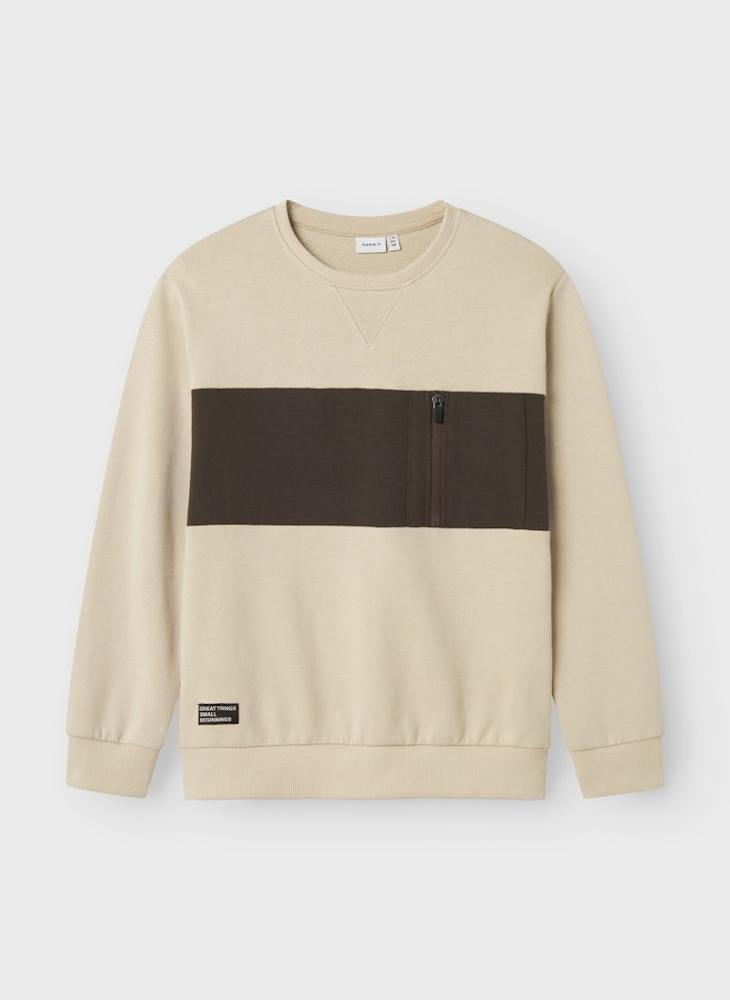 NAME IT Kids Nkmlionel Stripe Sweatshirt  - Image 1