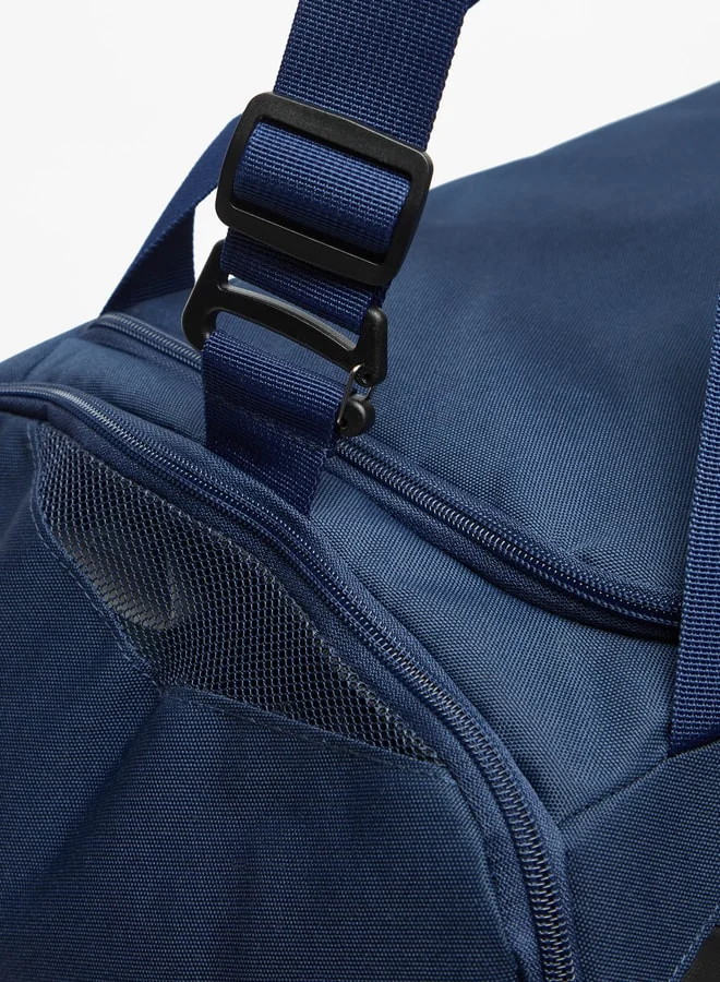 Kappa Men Logo Print Duffel Bag with Zip Closure