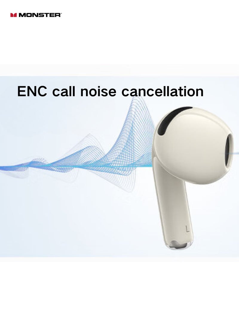 Monster N-Lite 208 TWS Earbuds – 13mm Bass, Bluetooth 5.4, 25H Playtime, ENC, IPX5, Touch Control - Image 5