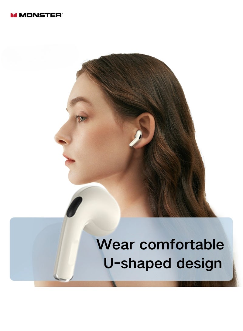 Monster N-Lite 208 TWS Earbuds – 13mm Bass, Bluetooth 5.4, 25H Playtime, ENC, IPX5, Touch Control - Image 4