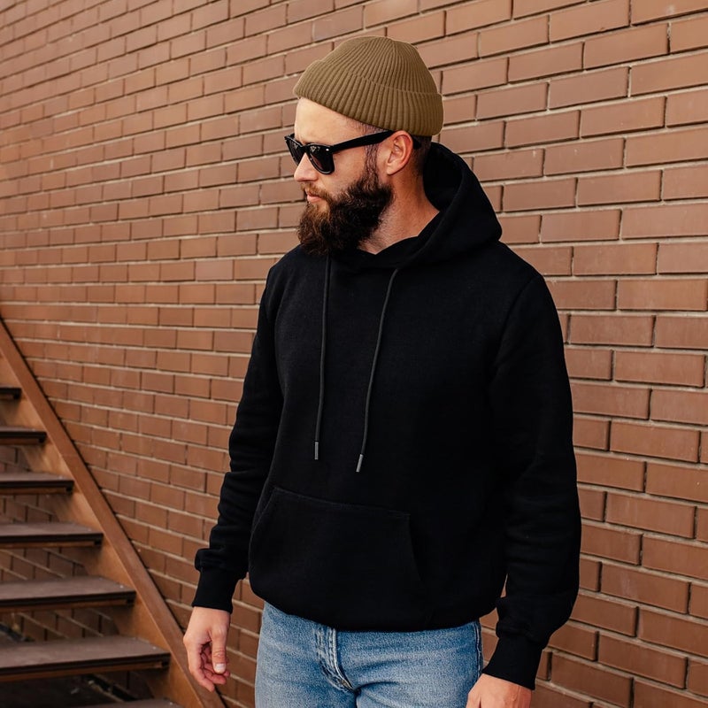 Roybens Swag Wool Knit Cuff Short Fisherman Beanie for Men Women, Winter Warm Hats - Image 3