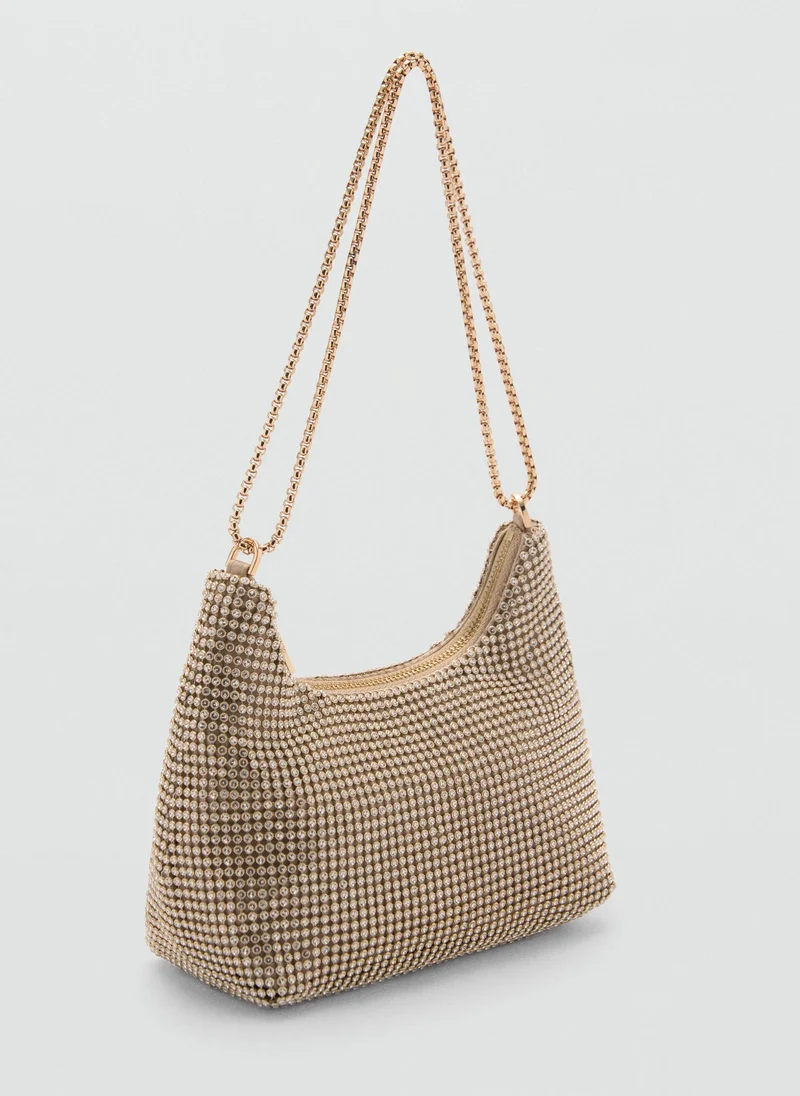 مانجو Sasha Chain Detail Zip Over Satchels