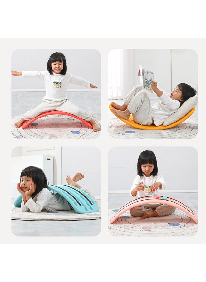 Children's Balance Board Smart Board Sensory Training Equipment Seesaw Household Indoor Toy Curved Board Balance Beam-Color:Children's Model - Blue [0-7 Years Old - Available Within 65kg ]  - Image 3