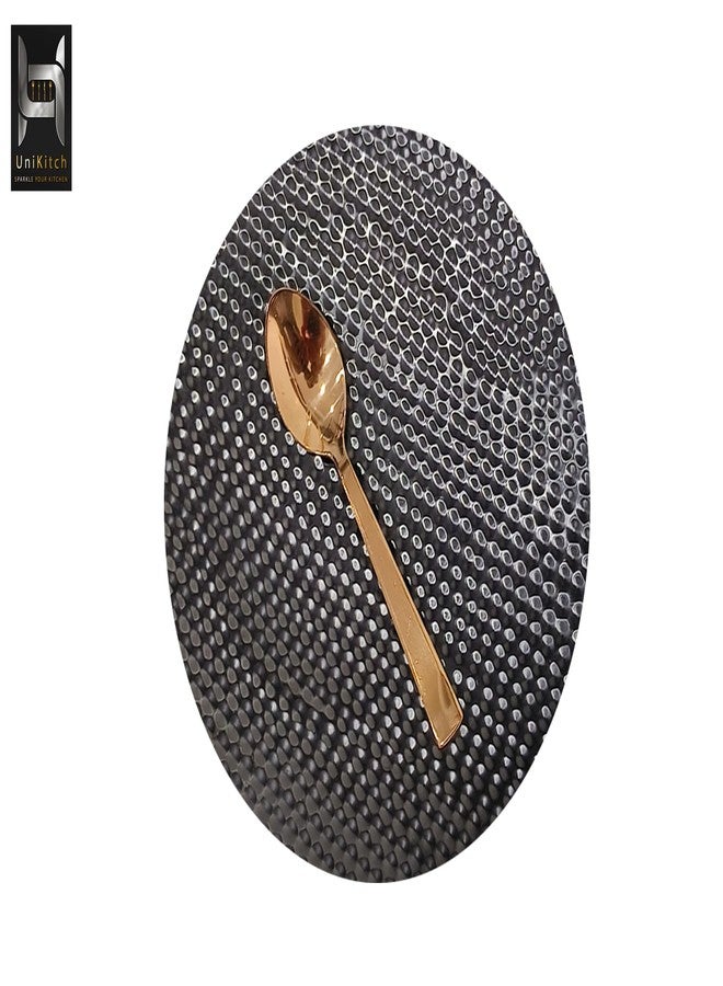 UniKitch Sparkle Your Kitchen with UniKitch pvd Coated, 100% Stainless steel, Long Lasting, Pack of 6- Rose Gold Premium spoons. (Table Spoon) - Image 4