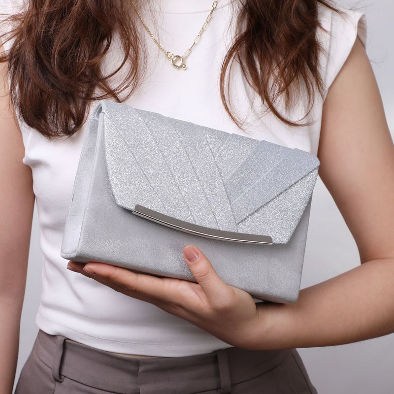 Henglida Factory Straight Arch Summer Velvet Flash Material Evening Bag Bridal Bag Fashion Women'S Clutch - Image 4