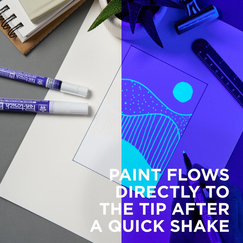 SAKURA Pen-touch UV Paint Markers, Ass't Tips, 3 PK #42000 - Image 4