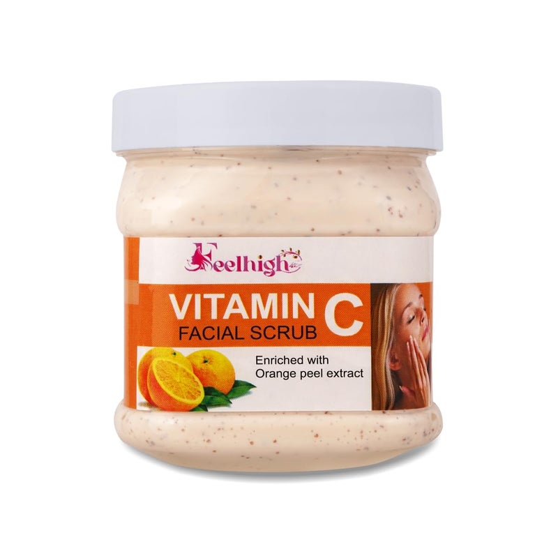 Feelhigh Face and Body Vitamin C Scrub Enriched with Orange Peel Extract 500ml - Image 1