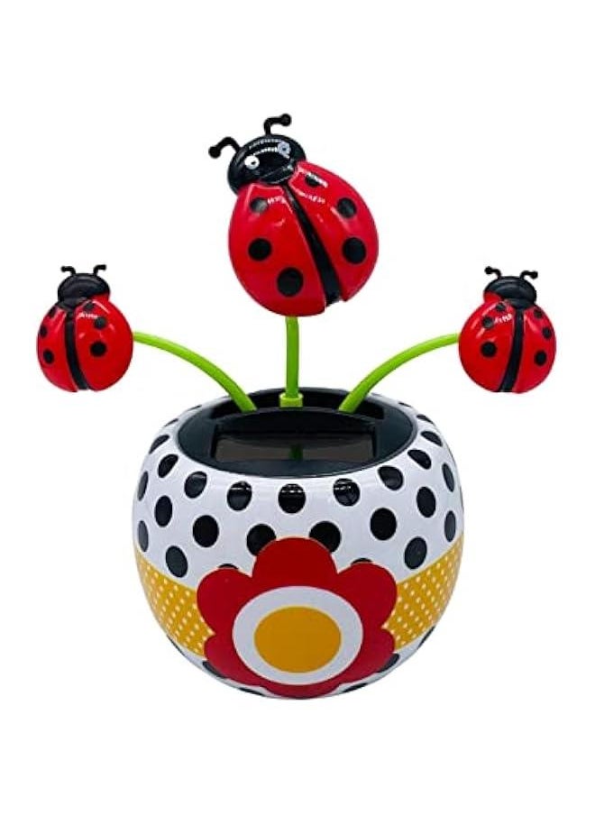 Solar Dancing Flower,Cute Power Flower for Car Decoration Swing Flowers,Solar Dashboard Decorations Flower Dancing Toy Car Dashboard Flower Swinging Doll Car Desktop Home Ornament  - Image 1