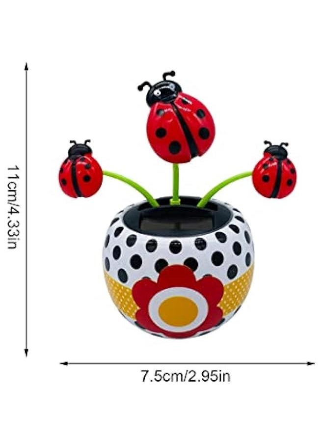 Solar Dancing Flower,Cute Power Flower for Car Decoration Swing Flowers,Solar Dashboard Decorations Flower Dancing Toy Car Dashboard Flower Swinging Doll Car Desktop Home Ornament  - Image 4