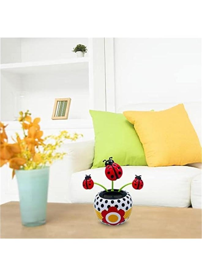 Solar Dancing Flower,Cute Power Flower for Car Decoration Swing Flowers,Solar Dashboard Decorations Flower Dancing Toy Car Dashboard Flower Swinging Doll Car Desktop Home Ornament  - Image 5
