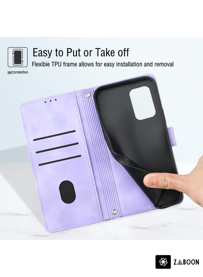 Zaboon Protective Case For Nokia G22 Skin-feel Embossed Leather - Image 3